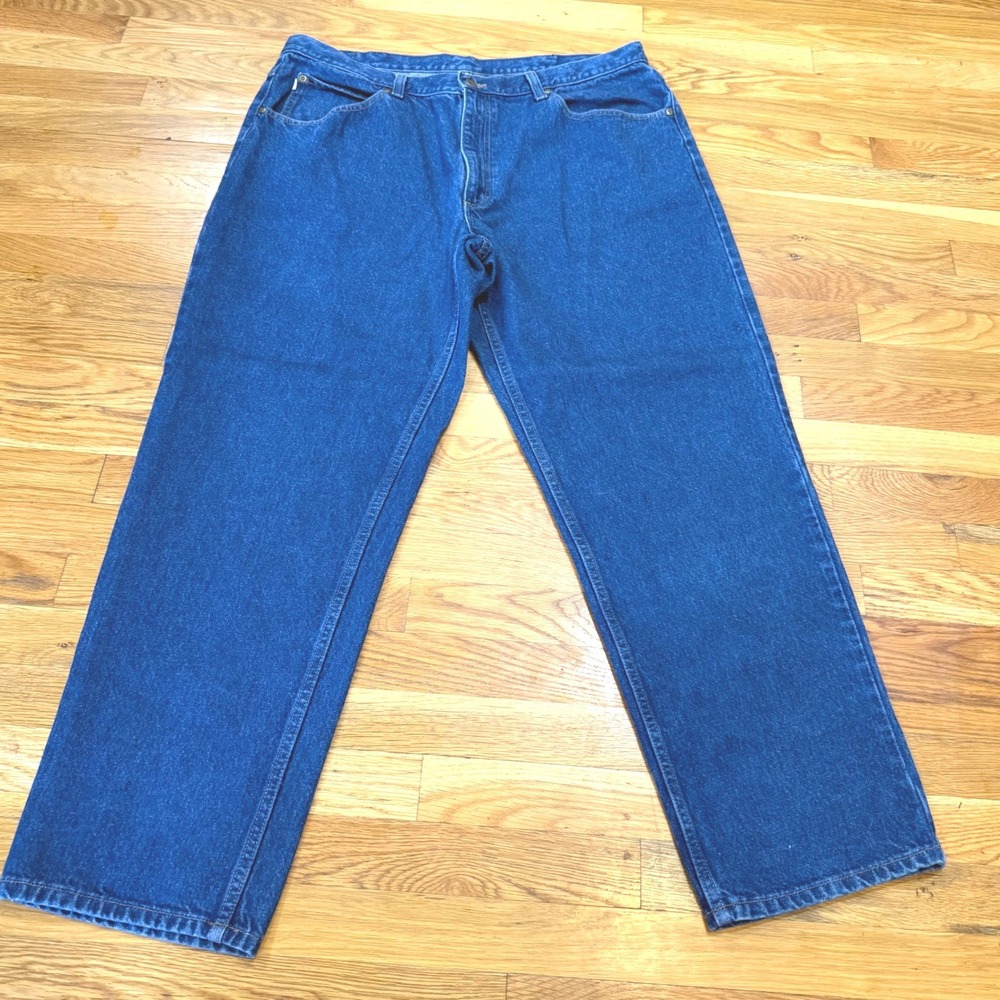 LL Bean Double L‎ Relaxed Fit Jeans Mens 40x32 Blue Straight Leg Cotton